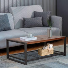 Load image into Gallery viewer, Console Coffee Table With Reclaimed Wood Finish, For Living Room - Natural