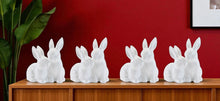 Load image into Gallery viewer, Rabbit Figurine (Set of 4) - White