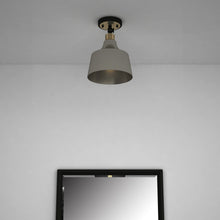 Load image into Gallery viewer, Shaded Metal Dimmable Flush Chandelier With Shades - Gray