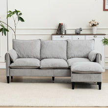 Load image into Gallery viewer, Convertible Combination Sofa With Footstools With Storage