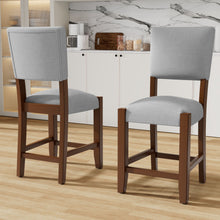 Load image into Gallery viewer, Mid Century Modern Bar Stools, Upholstered Counter Chairs