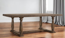 Load image into Gallery viewer, 84" Trestle Base Dining Table - Brown