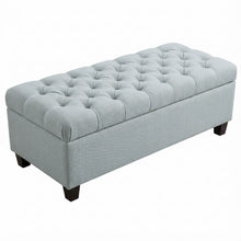 Load image into Gallery viewer, Storage Ottoman Bench With Safety Hinges