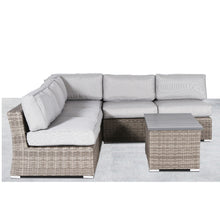 Load image into Gallery viewer, Wicker Sectional Sofa With Cushions And Table