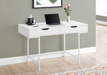 Load image into Gallery viewer, Computer Desk For Home Office, Storage Drawers, Marble Look Contemporary & Modern