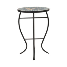 Load image into Gallery viewer, Outdoor Side Table With Tile Mosaic Table Top - Black