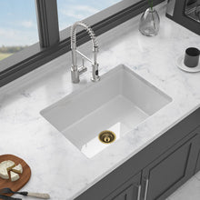 Load image into Gallery viewer, Undermount Single Bowl Ceramic Kitchen Sink, Dual Mount