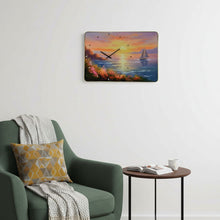 Load image into Gallery viewer, Silent Analog Wall Clock (626577) - Yellow / Blue / Orange