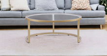 Load image into Gallery viewer, Glass Round Nested Coffee Tables (Set of 2) - Gold