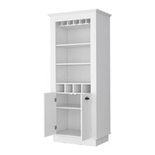 Load image into Gallery viewer, Bar Cabinet With Wine Storage - White