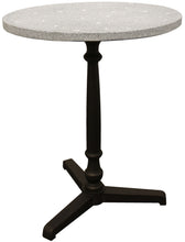 Load image into Gallery viewer, 24" Stone And Iron Round Dining Table - Gray