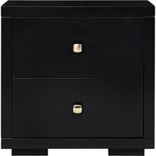 Load image into Gallery viewer, 19" Two Drawer Nightstand - Black