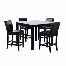 Load image into Gallery viewer, Modern 5 Piece Counter Height Dining Set With Tufted Nail Head Chairs