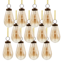Load image into Gallery viewer, Luster Tear Drop Ornament, Glass Decorative Hanging Christmas Tree Ornaments For Holiday Party Decorations (Set of 12)
