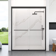 Load image into Gallery viewer, Modern Semi Frameless Double Sliding Shower Door