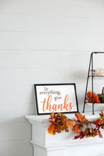 Load image into Gallery viewer, Thanks Wall Sign, Wall Art Decor For Harvest Festival Fall Festival & Thanksgiving Table Decorations (Set of 2) - Black / Orange / White