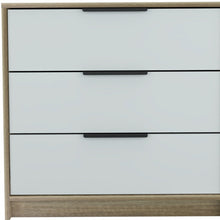 Load image into Gallery viewer, Three Drawer Dresser - Light Oak / White