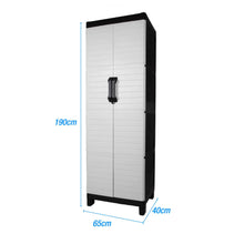 Load image into Gallery viewer, Plastic Square Accent Cabinet With Two Doors (738478) - Gray