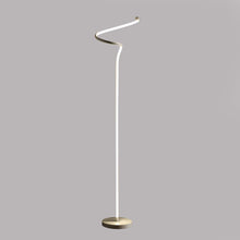 Load image into Gallery viewer, LED Novelty Curvy Spiral Floor Lamp - White