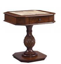 Load image into Gallery viewer, Octagon Console Table And Drawers - Brown
