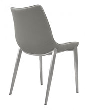 Load image into Gallery viewer, Faux Leather Modern Dining Chairs (Set of 2) - Gray