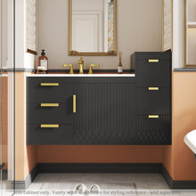 Load image into Gallery viewer, Modern Wall Mounted Floating Cabinet With Drawers For Bathroom