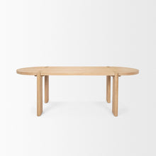 Load image into Gallery viewer, 91" Wood Oval Dining Table - Brown