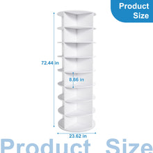 Load image into Gallery viewer, Rotating Shoe Rack Tower