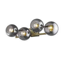 Load image into Gallery viewer, Lunette 4-Light Aged Sconce - Brass