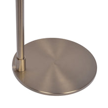 Load image into Gallery viewer, Serene - Floor Lamp With Rotary Switch Base Linen Shade - Brushed Nickel / White