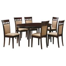 Load image into Gallery viewer, Gabriel - Oval 7 Piece Dining Set With Chairs - Cappuccino