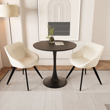 Load image into Gallery viewer, Round Dining Table Set With Tulip Design And 2 Chairs