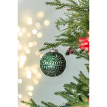 Load image into Gallery viewer, Christmas Ball Ornaments, Glass Decorative Hanging Ball Christmas Tree Ornaments, For Holiday Party Decorations (Set of 6) - Green