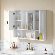 Load image into Gallery viewer, Modern Wall Mounted Medicine Cabinet With Adjustable Shelves, Soft Close Doors, High Define Mirror