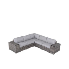 Load image into Gallery viewer, Modern Rattan Wicker Seating Group With Cushions