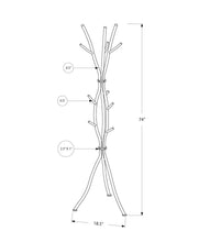 Load image into Gallery viewer, Coat Rack, Hall Tree, Free Standing, 11 Hooks, Entryway, Contemporary & Modern