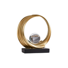 Load image into Gallery viewer, Hand Painted Abstract Ball Tabletop Sculpture - Gold