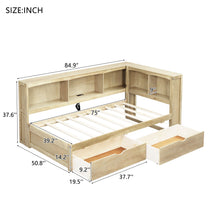 Load image into Gallery viewer, Daybed With 2 Storage Drawers, Storage Cabinets, USB Ports
