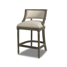 Load image into Gallery viewer, Paris - Farmhouse Counter Height Bar Stool With Backrest