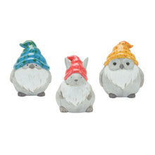 Load image into Gallery viewer, Wildlife Gnomes (Set of 6) - Gray / Terracotta