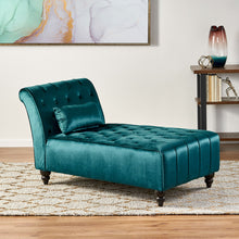 Load image into Gallery viewer, Ethereala - Upholstered Chaise Lounge With Button Tufted