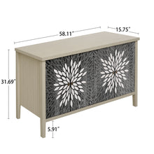 Load image into Gallery viewer, Modern Storage Cabinet With 4 Doors & Adjustable Shelves