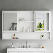 Load image into Gallery viewer, Wall Mounted Bathroom Medicine Cabinet With Double Mirrored Doors