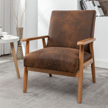 Load image into Gallery viewer, Wide Arm Chair - Light Brown