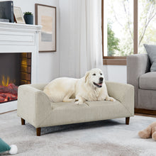 Load image into Gallery viewer, Modern Rectangular Pet Sofa With Backrest And Armrests For Small And Medium Dogs, Soft Cushion