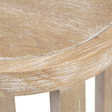 Load image into Gallery viewer, Accent Table Round Rustic Ash Veneer Reclaimed Wheat - Natural