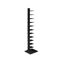 Load image into Gallery viewer, Twelve Tier Narrow Tower Bookcase - Black