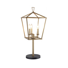Load image into Gallery viewer, Iron Three Light Bedside Table Lamp - Black