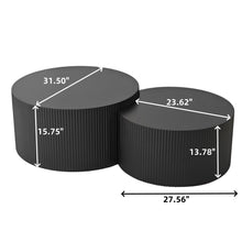 Load image into Gallery viewer, Wave Stripe Nesting Coffee Table (Set of 2)