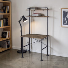 Load image into Gallery viewer, Ensata - Rustic Writing Desk - Black / Oak